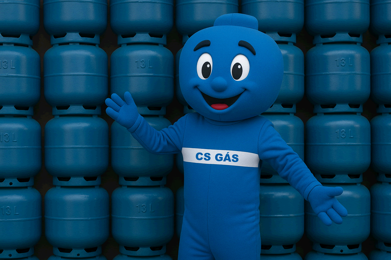 Mascote da CS Gás 24 horas em Palmas